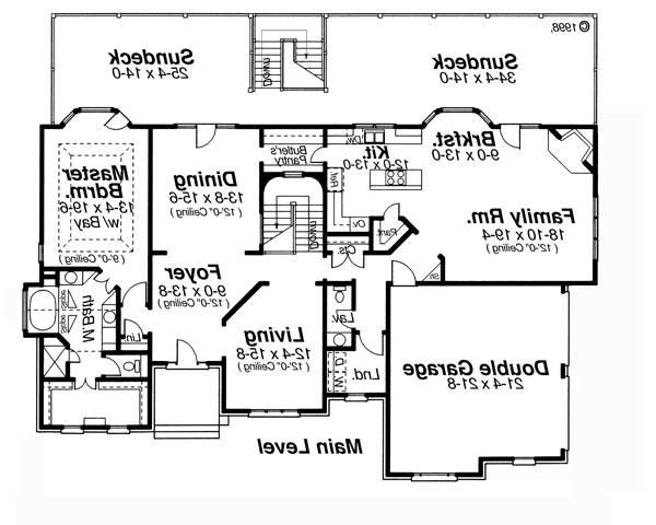 Main Level image of Beaumont House Plan